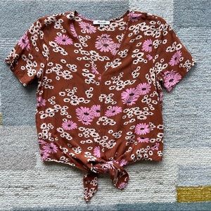 UNTIL 6/20! Madewell Novel Tie Front Top Daisies